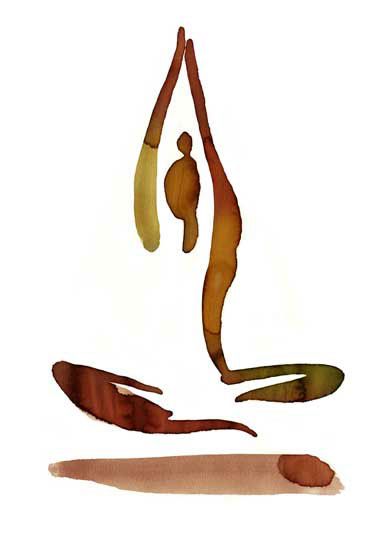 BEAUTY/MAKE-UP ILLUSTRATION on Behance Ekaterina Koroleva, Yoga Art Painting, Yoga Painting, Yoga Kunst, Yoga Drawing, Arte Yoga, Yoga Symbols, Yoga Illustration, Yoga Aesthetic