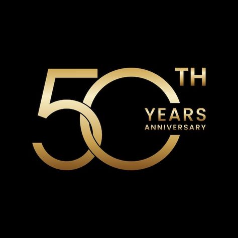 50th anniversary golden anniversary logo... | Premium Vector #Freepik #vector #50-logo #50-years #50th #50-anniversary School 50th Anniversary Logo, 50 Years In Business Celebration, 50 Design Number, 50 Years Anniversary Logo, 50th Anniversary Logo Design, 50 Anniversary Logo, 50 Logo Design, Anniversary Graphic Design, 50 Years Logo