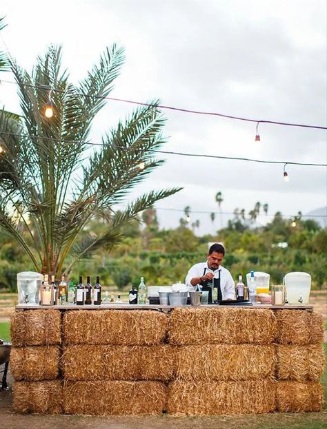 Flora Farms, Los Cabos Wedding, Rustic Farm Wedding, Barn Parties, Boda Mexicana, Hay Bales, בר מצווה, Outdoor Wedding Decorations, Western Wedding