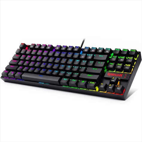 Introducing the Redragon K552 Mechanical Gaming Keyboard - precision, durability, and style in a budget-friendly package. Compact and tenkeyless, it features high-quality switches for tactile feedback and quick response. With robust construction, red LED backlighting, and anti-ghosting technology, this keyboard guarantees accurate and uninterrupted gaming. Unleash your potential with the Redragon K552 Mechanical Gaming Keyboard. Amazon Link --> https://amzn.to/443F9AS Mechanical Computer, Computers Tablets And Accessories, Keyboard Keys, Gaming Keyboard, Computer Repair, Red Led, Gaming Headset, Pc Gamer, Mac Os