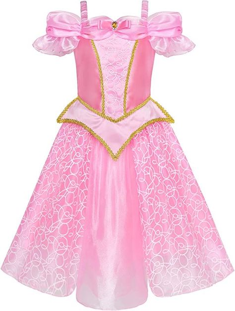 Costume Party Birthday, Princess Aurora Costume, Aurora Costume, Princess Elsa Dress, Princess Dress Kids, Princess Kids, Princess Dress Up, Disney Princess Dresses, Wedding Girl