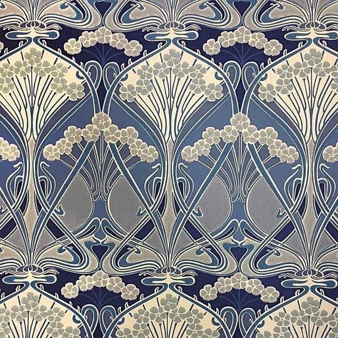 Patchwork, Papier Peint Art Nouveau, Art Nouveau Design Pattern, Art Nouveau House, Art Nouveau Wallpaper, Motifs Art Nouveau, Art Nouveau Interior, Design Art Nouveau, Deco Wallpaper