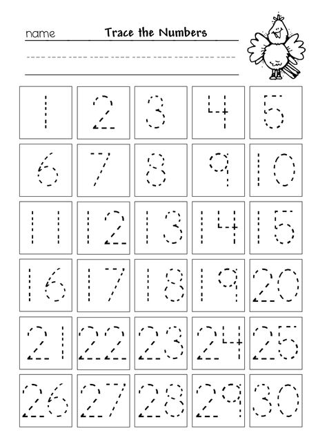 Number Tracing Worksheets, Preschool Charts, Preschool Math Games, Tracing Numbers, Numbers Worksheets, Kids Worksheets Preschool, Teaching Numbers, Number Tracing, Toddler Education