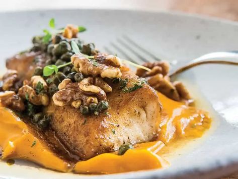 Pan-Roasted Cobia Seafood Recipe | Salt Water Sportsman Cobia Recipes, Oven Roasted Zucchini, Seafood Recipe, Macro Friendly Recipes, Pureed Food Recipes, Healthy Food Choices, Roasting Pan, Fish Dishes, Healthy Meal Prep