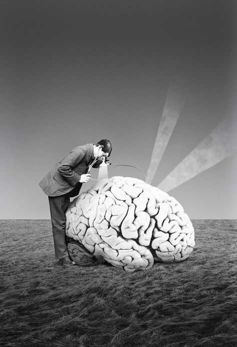 Brain Artwork, Julien Pacaud, Collage Creator, Simple Collage, Brain Art, Photography Collage, Mixed Media Illustration, Visual Metaphor, Surreal Collage