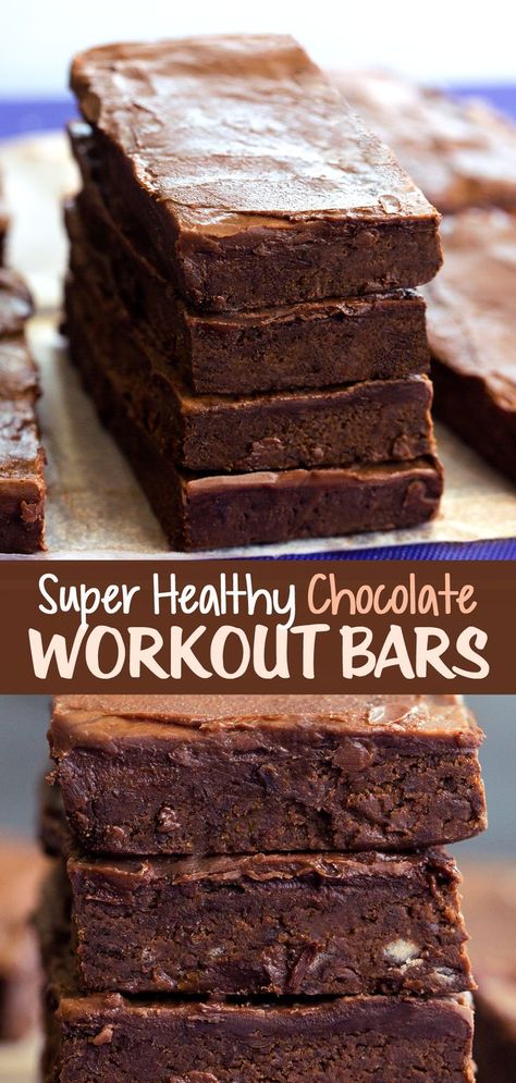 Jun 6, 2021 - These healthy chocolate workout bars are packed with protein and healthy ingredients, yet they taste like you're eating a chocolate brownie! Gf Protein Bar, Healthy Candy Bar Recipes, Healthy Dessert Recipes Easy Quick Chocolate Chips, Built Bar Recipes, Choc Protein Powder Recipes, Keto Protein Recipes, Homemade High Protein Bars, Protein Puck Recipe, Bariatric Essentials