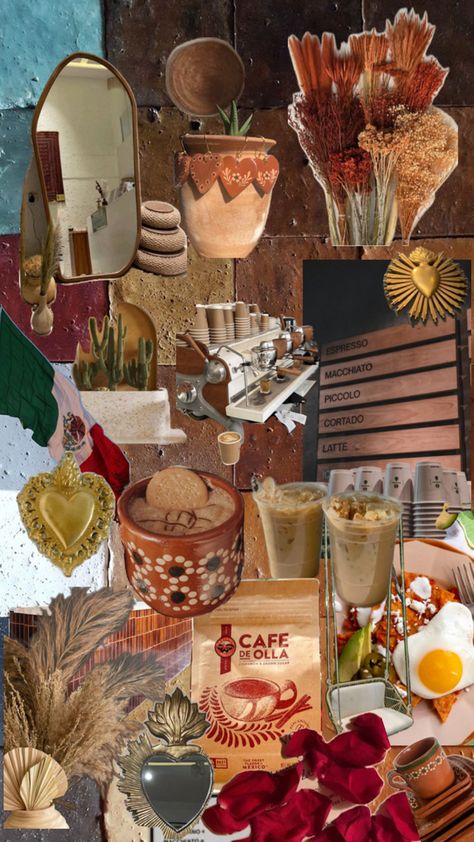 Mexican theme Mexican Theme Coffee Bar, Mexican Theme Coffee Shop, Coffee Shop Mexican Design, Mexican Market Aesthetic, Romantic Mexican Aesthetic, Homemade Coffee Aesthetic, Spanish Style Coffee Shop, Mexican Coffee Shop Aesthetic, Mexican Store Aesthetic