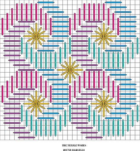 Bargello Patterns Plastic Canvas, Bargello Needlepoint Patterns Free, Plastic Canvas Crafts Patterns Free, Pola Jaring, Plastic Canvas Box Patterns, Canvas Bag Diy, Vogue Kids, Bargello Patterns, Bargello Needlepoint