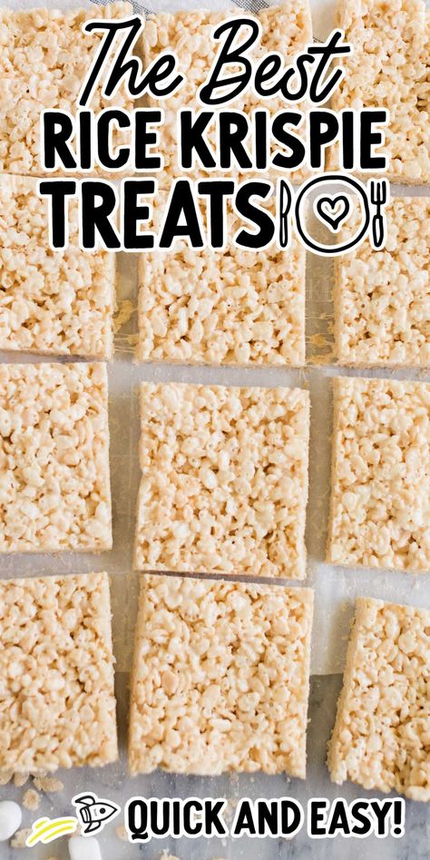 Rice Krispie Treats Original Recipe, Best Rice Krispie Treats Recipe, Rice Crispy Squares, Homemade Rice Krispies, Rice Crispy Bars, Crispy Treats Recipe, Rice Krispie Treats Recipe, Rice Krispie Bars, Homemade Rice Krispies Treats