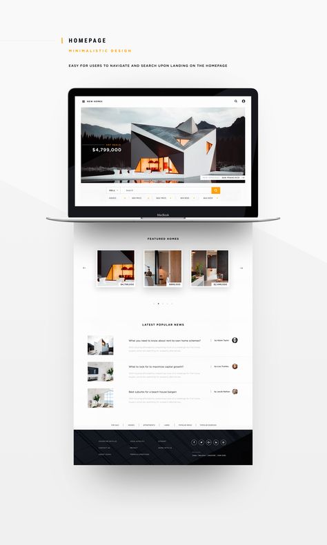 Tools macbook mockup6 Web Design Mockup, Web Design Inspiration Portfolio, Real Estate Landing Pages, Real Estate Website Design, Minimalist Theme, Ui Ux 디자인, Photoshop Flyer, Web Mockup, Web Portfolio