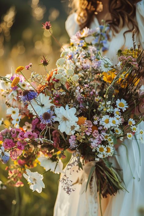 Wildflower Rustic Wedding Theme, Wildflower Wedding Arrangements, Autumn Wildflower Wedding, Fall Wildflower Wedding Bouquet, Wedding Bouquets Wildflowers, Autumn Bouquet Wedding, Wedding Wildflower Bouquet, Fall Wildflower Bouquet, Wildflower Bouquet Wedding