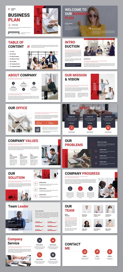 is a minimalist and sleek template that will help you create a presentation for your business plan. It features a variety of slides with modern design elements, including charts, graphs, and Ppt Template Design, Plan Presentation, Business Plan Presentation, Powerpoint Layout, Graphic Design Fun, Business Presentation, Business Plan, Presentation Template, Company Names