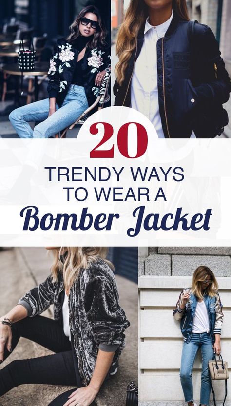 20 Trendy Ways To Wear A Bomber Jacket - Society19 Winter Jacket Outfits, Jacket Outfit Women, Top Cute, Jacket Design, No Matter What, Outfits Casuales, Jacket Outfits, Fall Fashion, So Cute