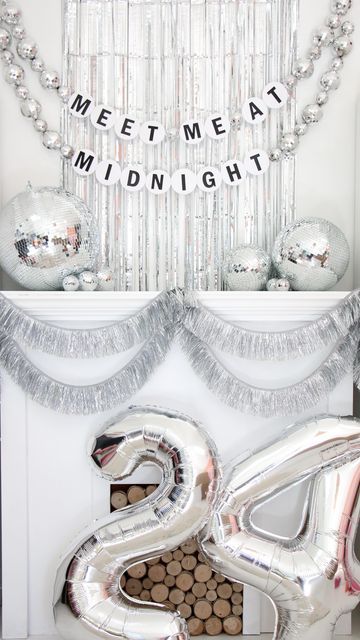 Taylor Swift Nye Party, Taylor Swift New Years Eve Party, New Year’s Eve Party Decor Ideas, Vintage Nye Party, Meet Me At Midnight Theme, Nye Party Decorations Diy, Nye Disco Party, Disco Nye Party, Nye Decor Ideas