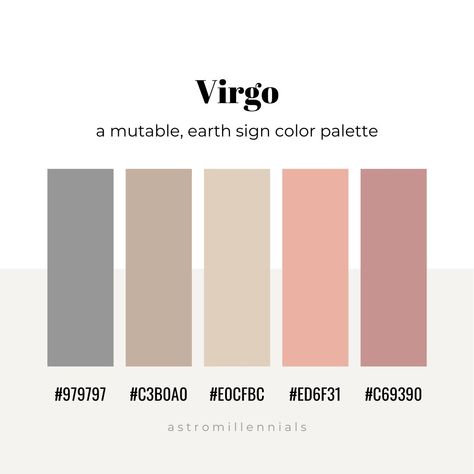 By astr0kara Zodiac Signs Colors, Color Palette Challenge, Desain Editorial, Virgo Sign, Earth Color, Earth Signs, Color Palate, Color Palette Design, Make Color