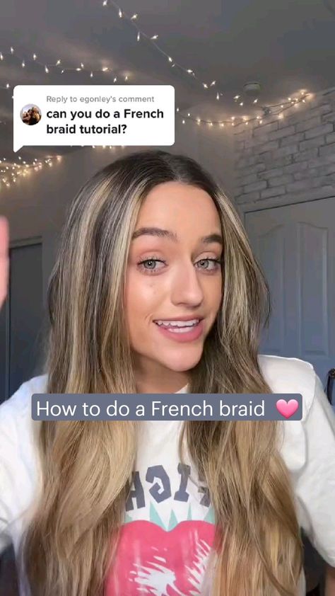 How to do a French braid  🩷 Tutorial On French Braids, How To French Braids On Yourself, Two French Braids Tutorial On Yourself, Tips For French Braiding Your Own Hair, How Do You Do French Braids, French Braiding Tutorial, How To French Bread Your Own Hair, How To Do A French Braid On Yourself Easy, How To Dutch Braid For Beginners