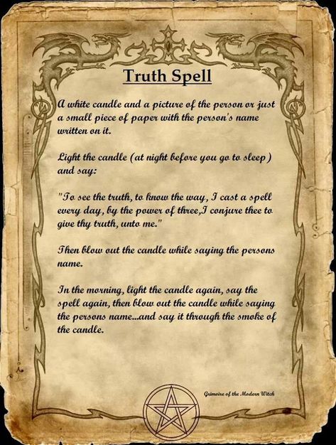 Truth Spell                                                                                                                                                      More Truth Spell, Halloween Spell Book, Halloween Spells, Witch Board, Spells For Beginners, Magic Spell Book, Under Your Spell, Magick Spells, Wiccan Spell Book