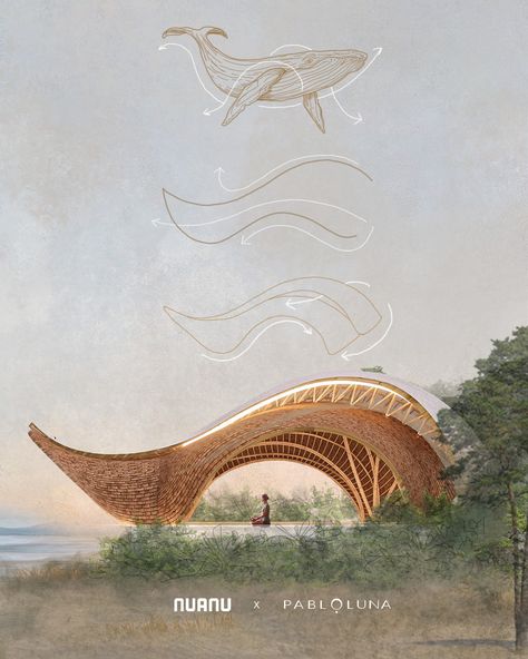 Crazy Architecture, Biomimicry Architecture, Drukarka 3d, Shitake Mushroom, Architecture Drawing Plan, Concept Models Architecture, Pavilion Architecture, Bamboo Architecture, Pavilion Design