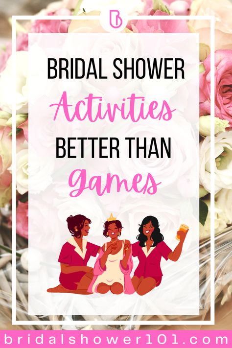 Planning a bridal shower and want to skip the boring games? Check out these 9 fun bridal shower activities that will have you and your guests bonding and creating memories that will last a lifetime! From DIY crafts to group activities and pampering sessions, there's something for everyone. Read on for ideas and inspiration to make your bridal shower one to remember! #bridalshowerideas #weddingplanning #bridalshoweractivities Bridal Shower Games For Bride, Fun Bridal Shower Activities, Bridal Shower Party Games Funny, Bridal Party Game Ideas, Games For A Bridal Shower, Activities For Bridal Party, Crafts For Bridal Shower Guests, Creative Bridal Shower Games, Personal Shower Games