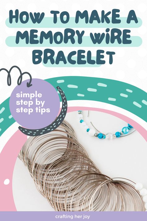 Heishi Memory Wire Bracelet, How To Make Memory Wire Bracelets Tutorials, Making Memory Wire Bracelets, Memory Wire Earrings Diy, Memory Wire Wrap Bracelet Diy, Memory Wire Jewelry Tutorials, Diy Memory Wire Bracelets, Memory Wire Bracelets Ideas, Memory Wire Bracelets Tutorial