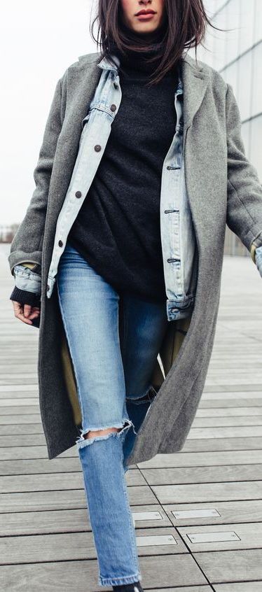 Design Your Life: Pinterest-Perfect Autumn Casual Date Night Outfit, Winter Date Night Outfits, Fall Fashion Coats, Looks Street Style, Jacket Outfit, Mode Inspo, 가을 패션, Looks Style, Mode Inspiration