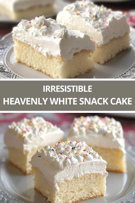 IRRESISTIBLE HEAVENLY WHITE SNACK CAKE Cake Challenge, Baking A Cake, Snack Cakes, Cola Cake, Cake From Scratch, Cloud Cake, Measuring Ingredients, Cake Vanilla, Small Cakes