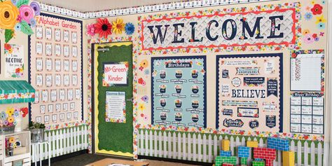 Teacher Created Resources OS: Wildflowers Wildflowers Classroom Theme, Teacher Created Resources, Floral Theme, Classroom Themes, Classroom Decor, Wild Flowers, Embellishments, Floral, Art