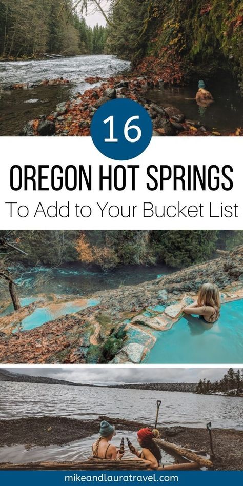 Add these 16 Oregon hot springs to your bucket list and Pacific Northwest travel itinerary. These hot springs would be perfect to add to your Oregon road trip. #oregon #travel Hot Springs Oregon, Oregon Hot Springs, Pacific Northwest Camping, Travel Pacific Northwest, Pacific Northwest Honeymoon, Pnw Travel, Pacific Northwest Road Trip, Oregon Bucket List, Roseburg Oregon