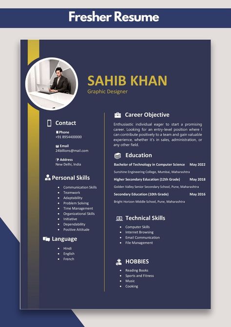 Cv for Freshers Examples | Best Resume Examples for Freshers Best Cv Template For Freshers, Cv For Freshers, Cv For Students, Simple Cv Format, Fresher Resume, Professional Resume Format, Best Cv Template, Creation Logo, Job Resume Format