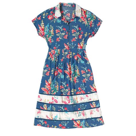 Lupin Contrast Print Shirt Dress | Dresses | CathKidston Print Shirt Dress, Printed Shirt Dress, Cath Kidston, Bags Fashion, Dress Robes, Favorite Dress, Print Shirt, Playing Dress Up, Kids Bags