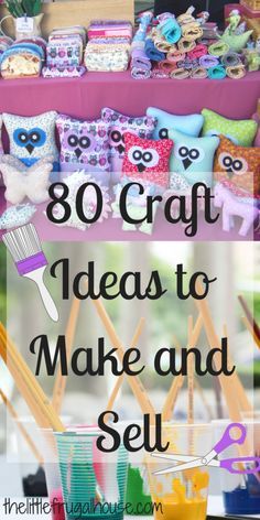 Ever wonder if you could make any money selling crafts? Check out these 80 crafts to make and sell, and you just might find the perfect crafty side job! Cricut Projects To Sell, Pinterest Craft, Selling Crafts, Easy Crafts To Sell, Michaels Craft, Diy Event, Sell Diy, Beginner Sewing Projects Easy, Craft Show Ideas