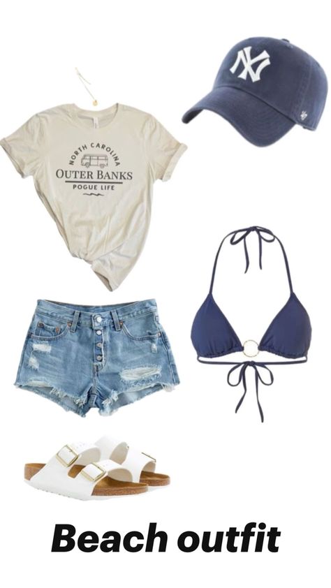 Outer Banks Outfits, Cute Beach Outfits, Beachy Outfits, Outfit Inspo Summer, Cool Summer Outfits, Trendy Outfits For Teens, Cute Preppy Outfits, Cute Comfy Outfits, Cute Everyday Outfits