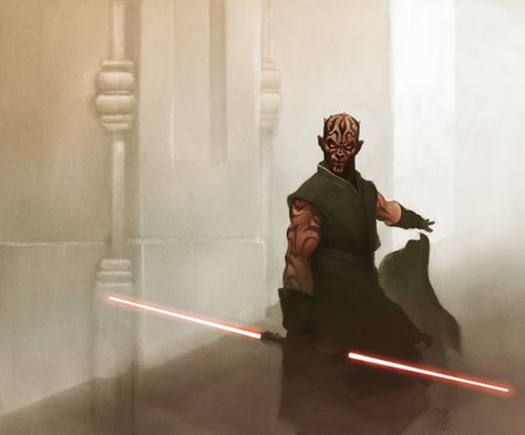 Double Bladed Lightsaber, Star Wars Villains, Sith Empire, Star Wars Sith, Jedi Sith, Star Wars 2, The Sith, Darth Maul, Star Wars Artwork