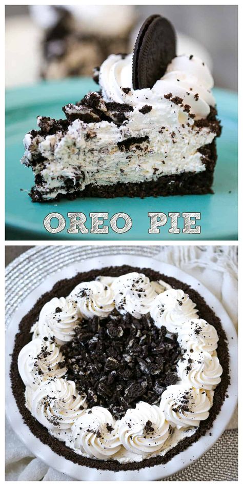 Oreo Creme Pie, Cookies N Cream Pie, Oreo Pie Recipe No Bake, Oreo Dessert Pie, Oreo Tacos Recipe, Oreo Cookie Pie Recipe, Desserts Using Oreo Cookies, Easy Oreo Desserts, Easy Oreo Pie