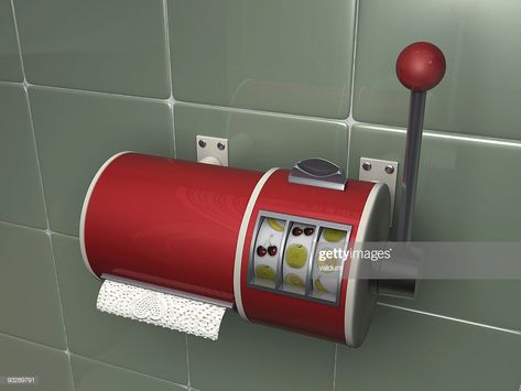 Stock Photo : toilet slot machine Weird Furniture, Slot Machine Cake, Slot Machine Party, Funny Decor, Toilet Brush, Machine Design, Dream House Decor, Slot Machine, My New Room