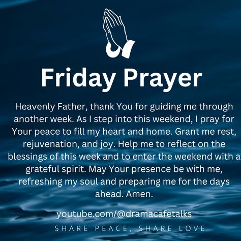 Friday Prayer: Welcoming Peace and Rest Friday Prayer, Friday Inspirational Quotes, Goodnight Quotes Inspirational, Prayers For My Husband, Spiritual Strength, Goodnight Quotes, Friday Quotes, Daily Devotion, Evening Prayer