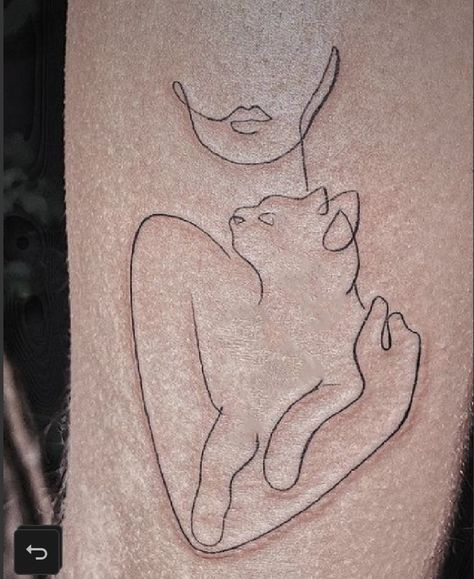 Hugging Cat Tattoo, Cat Head Silhouette Tattoo, Cat Linework Tattoo, Edgy Cat Tattoo, Cat Aesthetic Tattoo, Large Cat Tattoo, Cat Dedication Tattoo, Nape Tattoo Women Minimalist, 3 Cats Tattoo