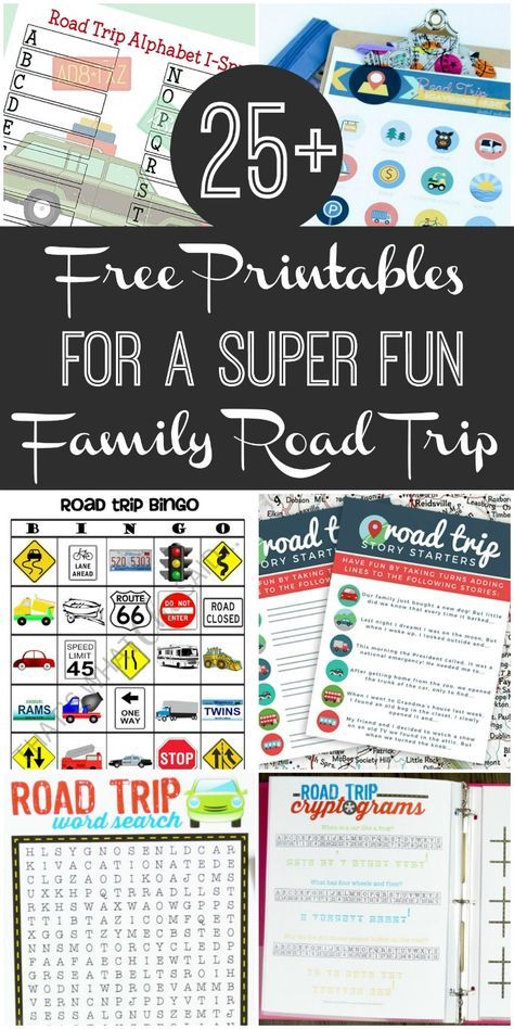 Family Road Trip Survival Guide: Free Printables to make the long drive more fun. Games, activities, ideas for the whole family to enjoy in the car! Car Game Printables, Road Trip Car Games Family Travel, Roadtrip Printables For Kids, Car Travel With Kids, Road Trip Journal Ideas, Road Trip Bingo Printable Free Prints, Free Road Trip Printables, Road Trip Ideas For Kids, Car Bingo