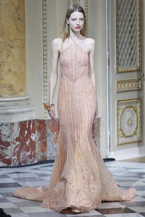 View entire slideshow: Paris Haute Couture Spring/Summer 2016 on http://www.stylemepretty.com/collection/4240/ Dior Couture Dresses, Haute Couture Looks, Haute Couture Gowns, Formal Evening Wear, Paris Haute Couture, Paris Couture, Royal Dresses, Georges Hobeika, Pin Button