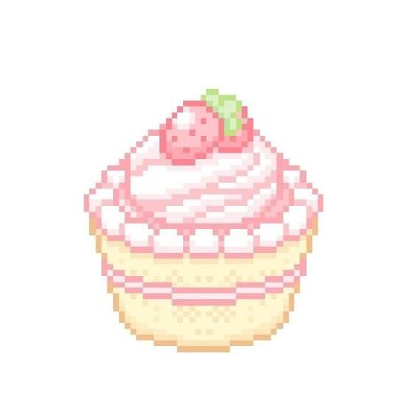 Cake Icon, Kawaii App, Piskel Art, Whatsapp Wallpaper Cute, Soft Pink Theme, Arte 8 Bits, Cool Pixel Art, Pix Art, Cute App