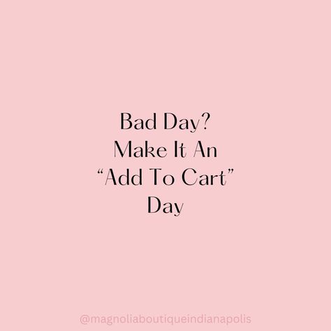 Having a bad day? Turn it around with a little retail therapy! Make it an 'add to cart' day and treat yourself to something special. You deserve it! 🛒✨ ⁠ ⁠ #RetailTherapy #TreatYourself #AddToCart #OnlineShopping #WomensFashion #FashionDaily Retail Therapy Aesthetic, Therapy Aesthetic, Summer Projects, You Deserve It, Content Ideas, Having A Bad Day, Bad Day, Retail Therapy, Treat Yourself