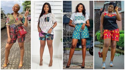 Sophisticated Ankara Styles for Owambe/ Parties and Aso-ebi. - Stylish Naija Ankara Blouse Styles, Latest Blouse Styles, Trending Ankara Styles, Sneakers 2022, Ankara Blouse, Kaftan Styles, Ankara Short, Stylish Naija, Ankara Short Gown Styles