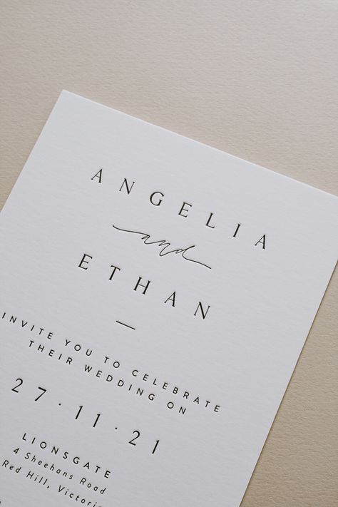 Minimalistic Wedding Invite, Minimal Wedding Invitation Design, Wedding Invites Minimalist, Minimal Wedding Invitations, Wedding Invitations Minimal, Minimalistic Wedding Invitations, Minimalist Wedding Invitation Elegant, Wedding Invitation Letter, Whimsical Words