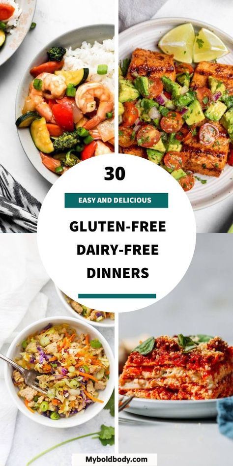 Gluten Free Dairy Free Recipes Dinner, Gluten Free Dairy Free Dinner, Dairy Free Recipes Dinner, Dairy Free Dinner, Diner Recept, Gluten And Dairy Free, Gluten Free Recipes For Dinner, Gluten Free Dairy Free Recipes, Gluten Free Dinner