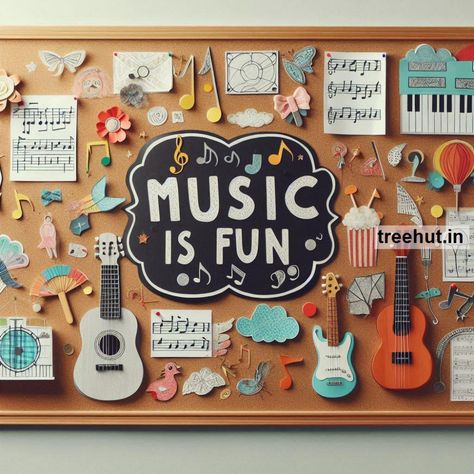 Music Bulletin Board Ideas and Activities for Elementary School, Back to School Classroom Decoration and Activities