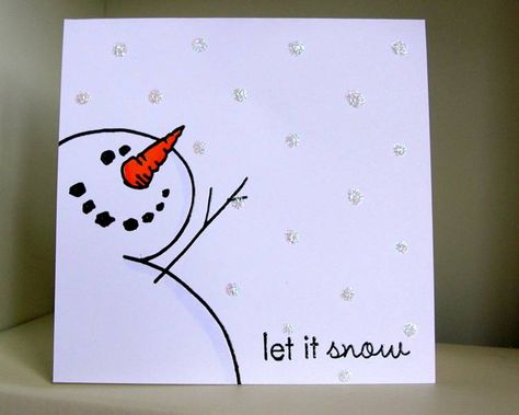 Penny Pincher, Christmas Card Art, Homemade Christmas Cards, Watercolor Christmas Cards, Christmas Card Crafts, Diy Christmas Cards, Christmas Drawing, Cards Christmas, Christmas Cards Handmade