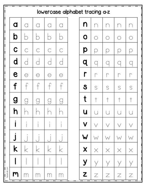 Alphabet Lowercase Free Printable, Lowercase Alphabet Tracing Worksheets Preschool, Kindergarden Worksheet Writing, Abc Lower Case Printables Free, Abc Practice Preschool, Writing Abc Handwriting Practice, Tracing Lowercase Letters Printable, Free Preschool Printables Alphabet Letter Tracing, Lowercase Alphabet Worksheet