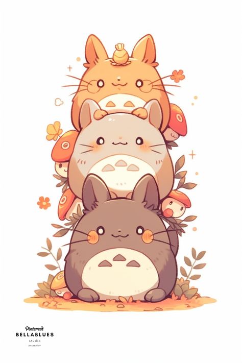 #TotoroKawaii #StudioGhibliCuties #AdorableForestSpirit Description: Explore the irresistible cuteness of Totoro from Studio Ghibli. Three Panda, Sleeping Totoro, Studio Ghibli Cute, Boox Palma, Lofi Wallpaper, Ghibli Animation, Cute Totoro, Totoro Art, Adorable Aesthetic