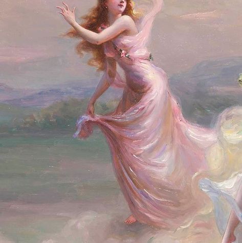 Lunellery® on Instagram: "La danse des nymphes by Édouard Bisson (1856-1945) 🌸" Edouard Bisson, Rennaissance Art, Have Inspiration, Arte Inspo, Fairytale Art, Pink Themes, Old Paintings, Romantic Art, Ethereal Art