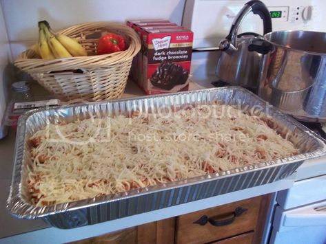 Ziti For A Crowd, Baked Ziti For A Crowd, Team Meal, Pasta Penne, Large Group Meals, Range Top, Cooking For A Crowd, Baked Ziti, Potluck Recipes